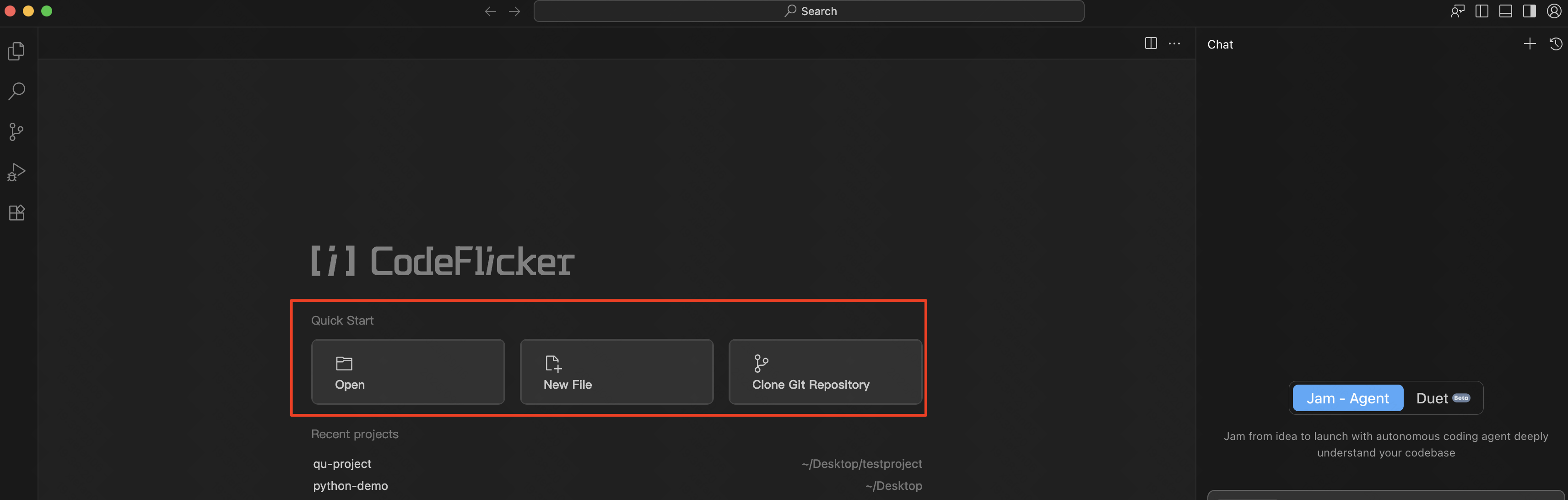 Select Project Directory